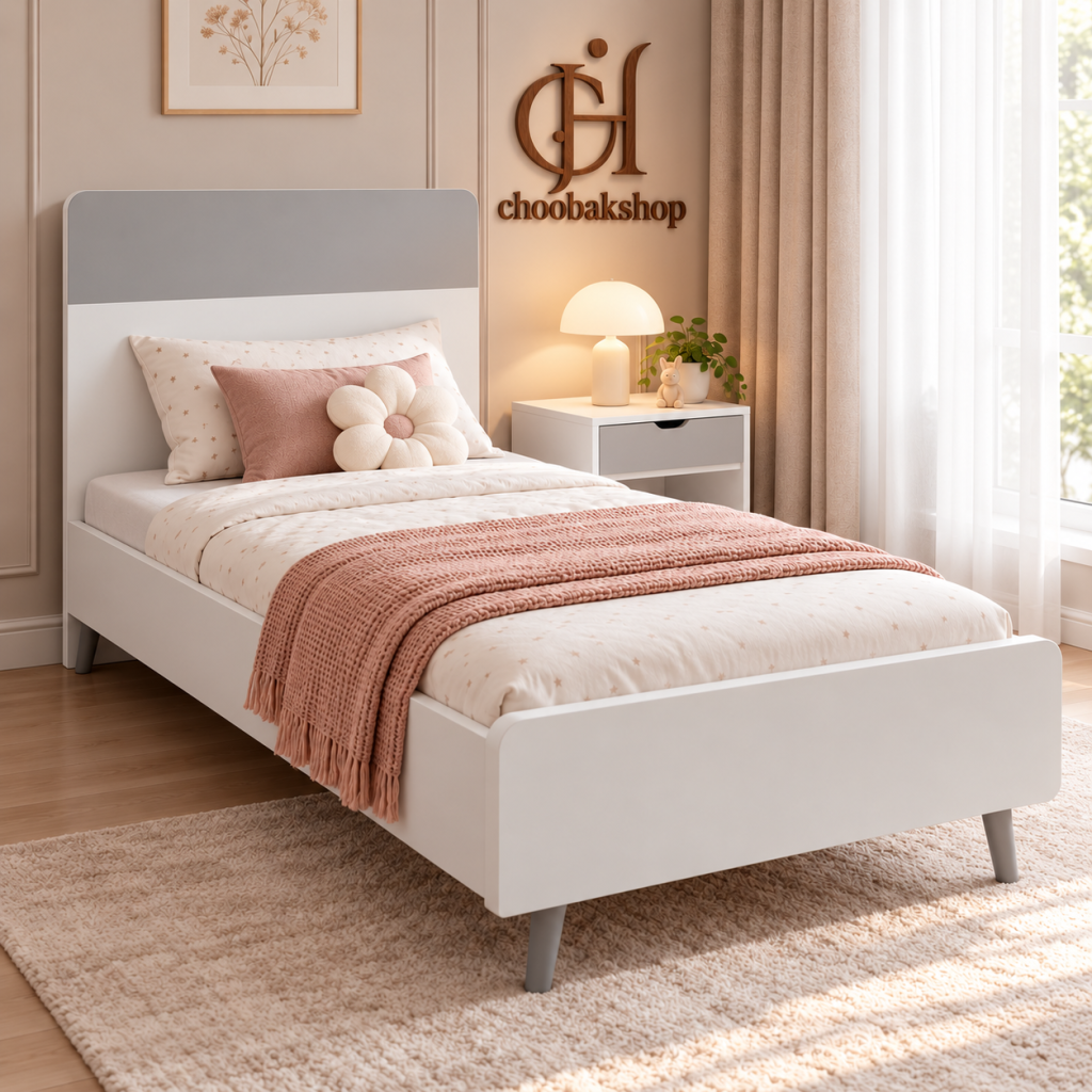 تخت خواب یک نفره بارلی کد BD-011