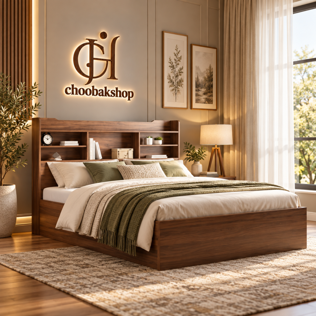 تخت خواب دو نفره هرمس کد BD-014