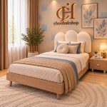 تخت خواب یک نفره گندم کد BD-013