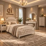 تخت خواب یک و نیم نفره سرویس سیلوانا کد BS-016